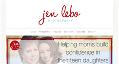 Desktop Screenshot of jenlebophotography.com